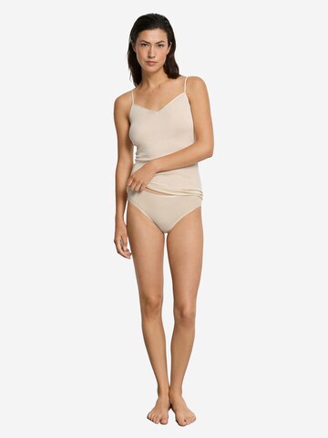 Hanro Undershirt 'Cotton Seamless' in Beige