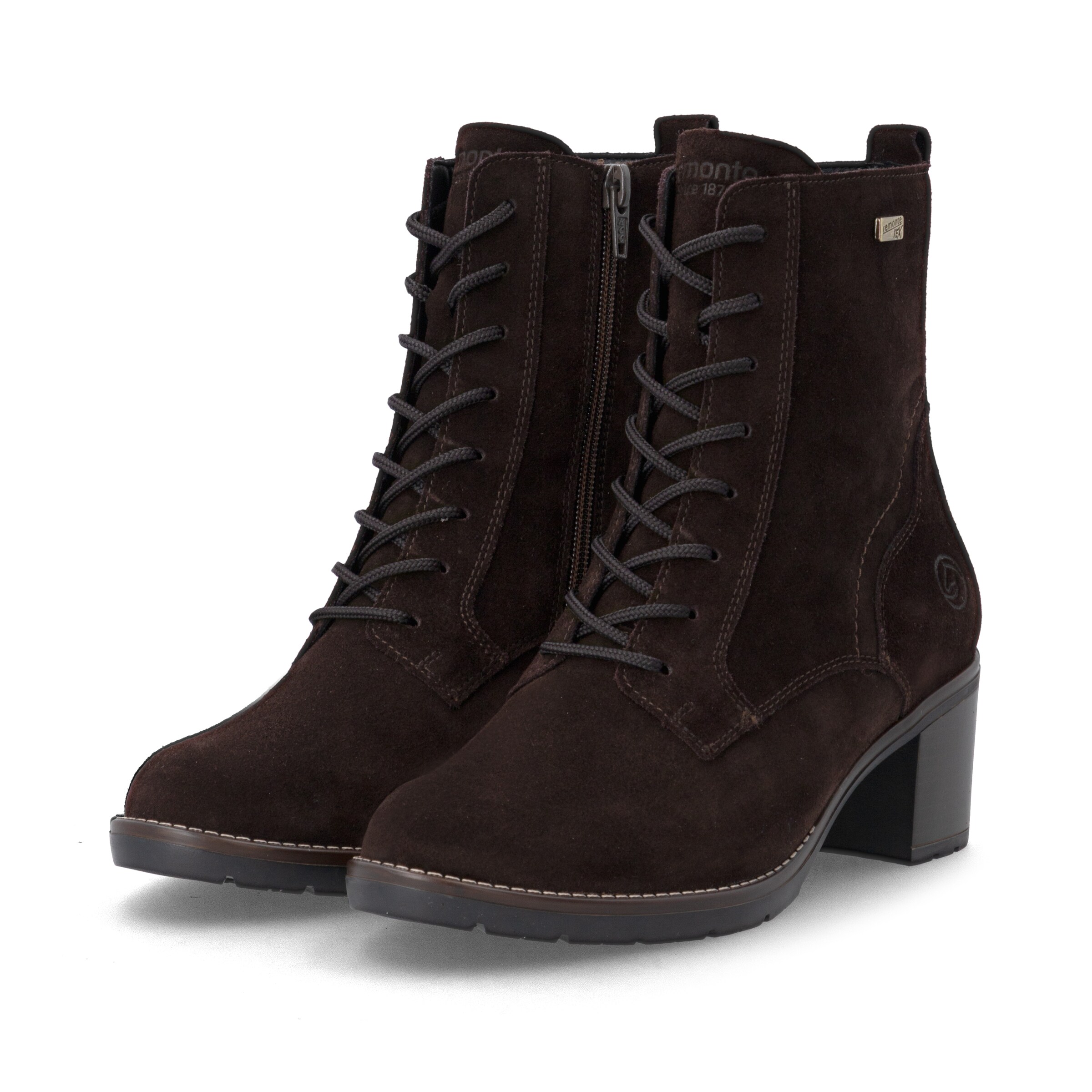 Bottes à lacets 'D2A80' REMONTE en marron