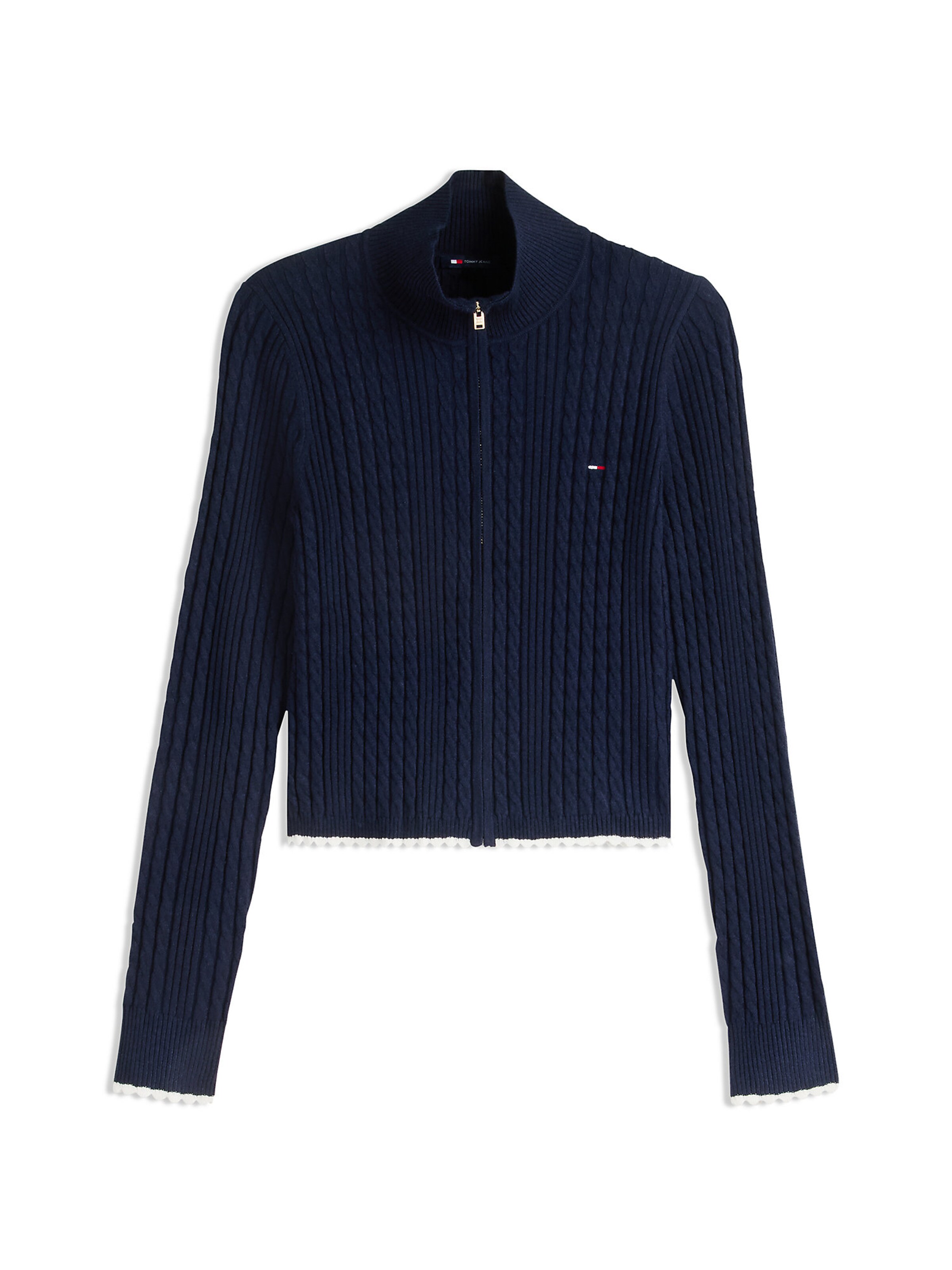 mėlyna Tommy Jeans Kardiganas: priekis