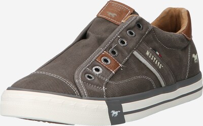 MUSTANG Slip-on in Brown / Muddy coloured / White, Item view