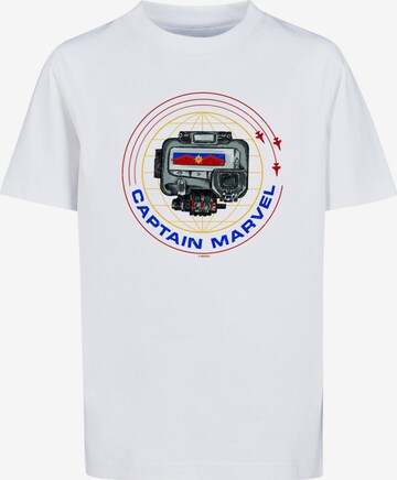 T-Shirt 'Captain Marvel - Pager' ABSOLUTE CULT en blanc : devant