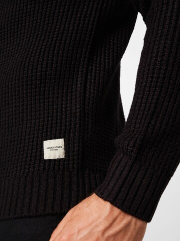 JACK & JONES Sweter 'NICK' w kolorze czarny