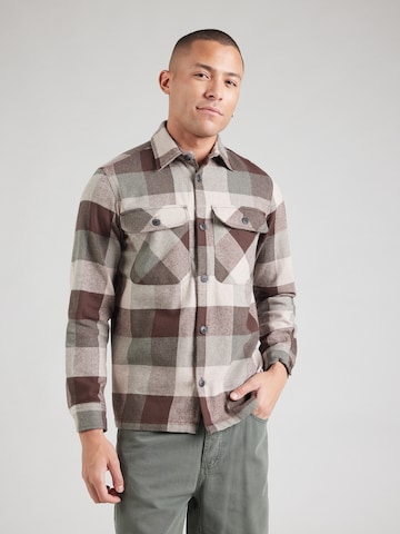 Comfort fit Camicia 'JPRRaymond' di JACK & JONES in verde: frontale