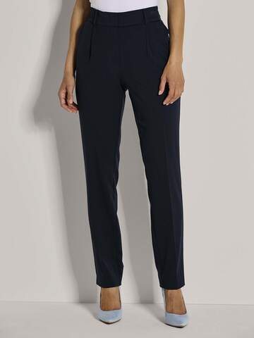 Effilé Pantalon à pince MADELEINE en bleu : devant