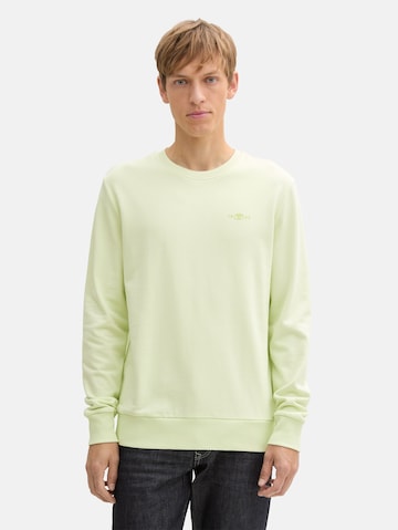 TOM TAILOR Sweatshirt in Green: front