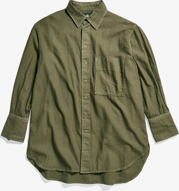 G-Star RAW Blouse in Groen: voorkant