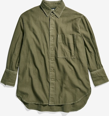 G-Star RAW Blouse in Groen: voorkant