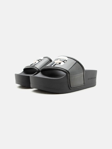 Karl Lagerfeld Sandalen met riem in Wit: voorkant