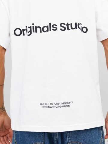 T-Shirt 'Vesterbro' JACK & JONES en blanc