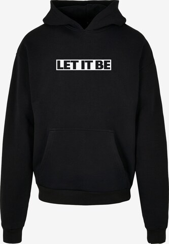 Merchcode Sweatshirt 'Beatles - Let it be' in Black: front