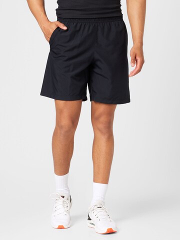 UNDER ARMOUR Regular Sports trousers in Black: front