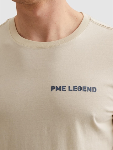 T-Shirt 'PME LEGEND - T-shirt with off-placed artworks' PME Legend en beige