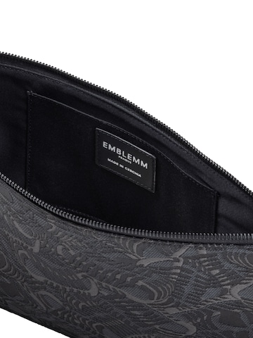 EMBLEMM Case 'Double Portfolio in Liquid Mic Jacquard' in Black