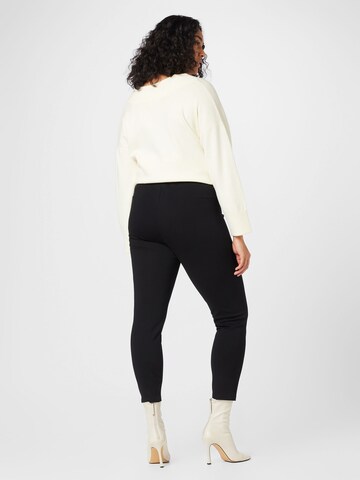 Skinny Pantaloni 'Aura' de la ONLY Carmakoma pe negru