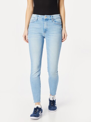 MOTHER Jeans 'THE LOOKER ANKLE FRAY' in Blue: front