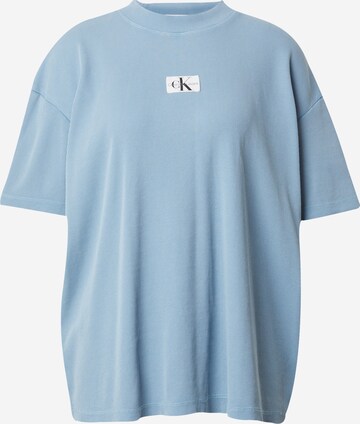 T-shirt Calvin Klein Jeans en bleu : devant