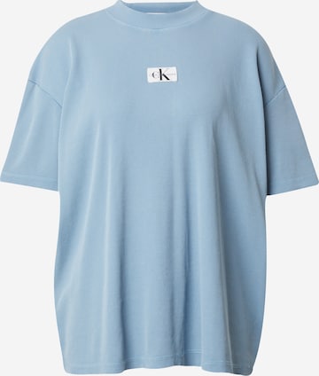 T-shirt Calvin Klein Jeans en bleu : devant