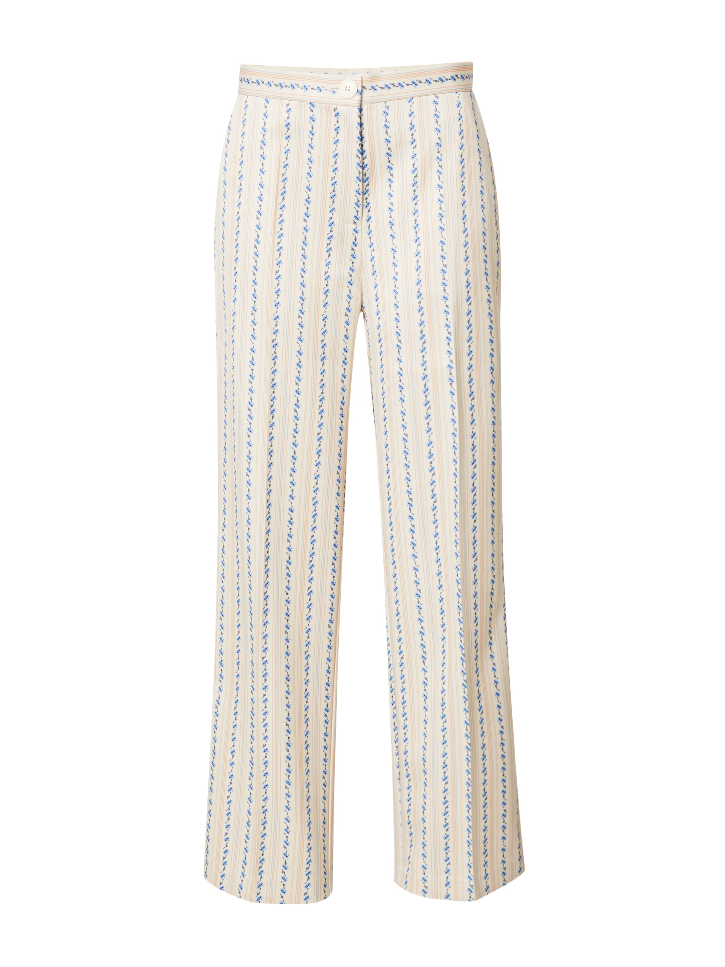 Wide Leg Pantalon à plis Stella Nova en beige : devant
