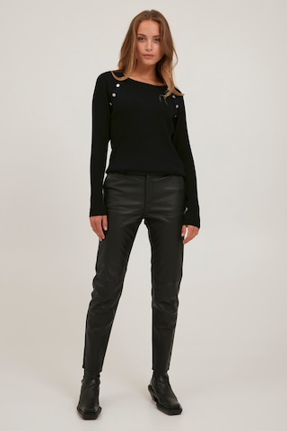 PULZ Jeans Sweater 'PZSARA' in Black