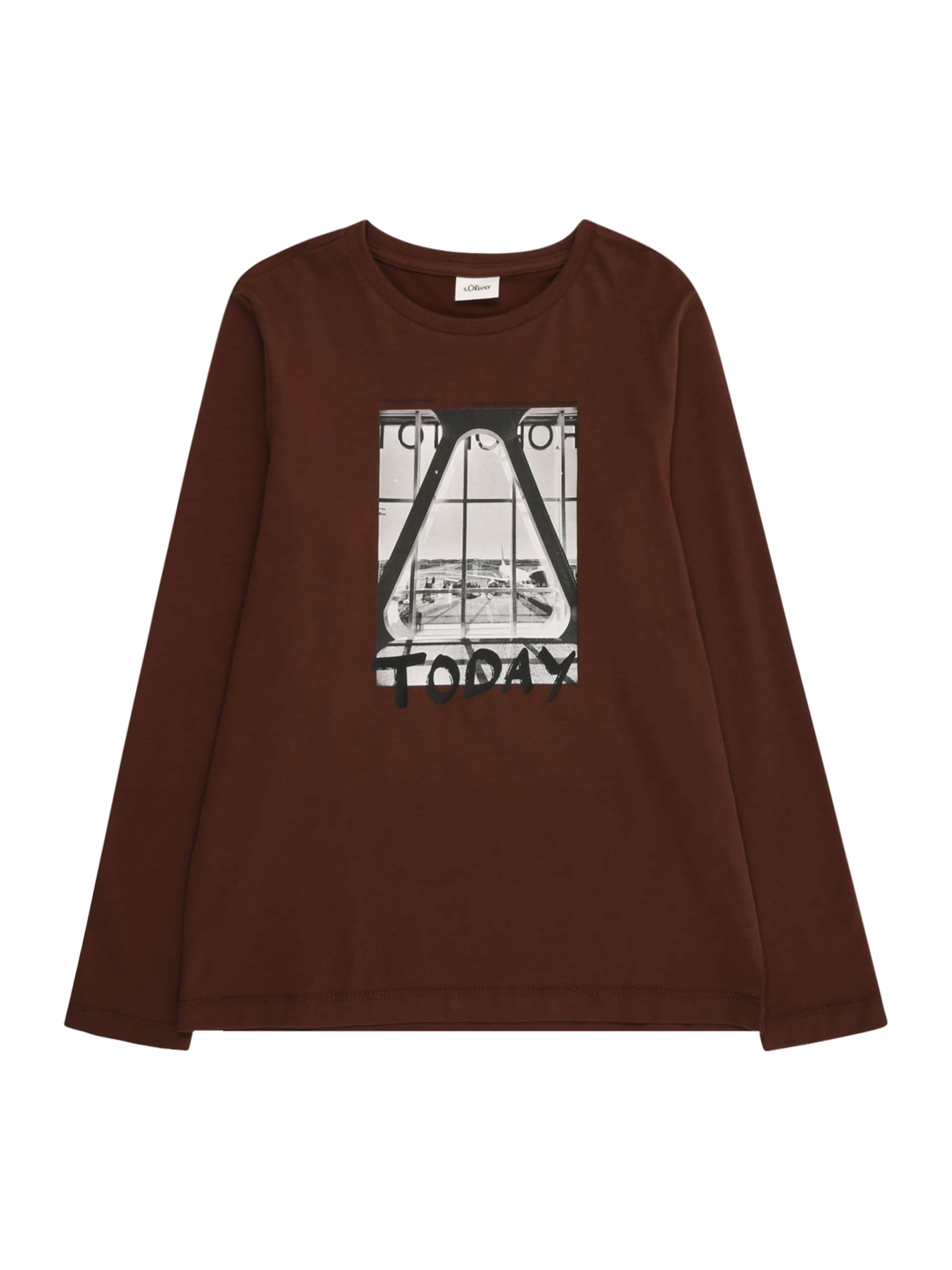 T-Shirt s.Oliver en marron : devant