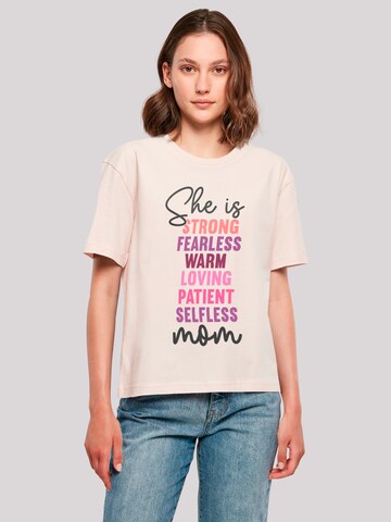 T-shirt F4NT4STIC en rose : devant