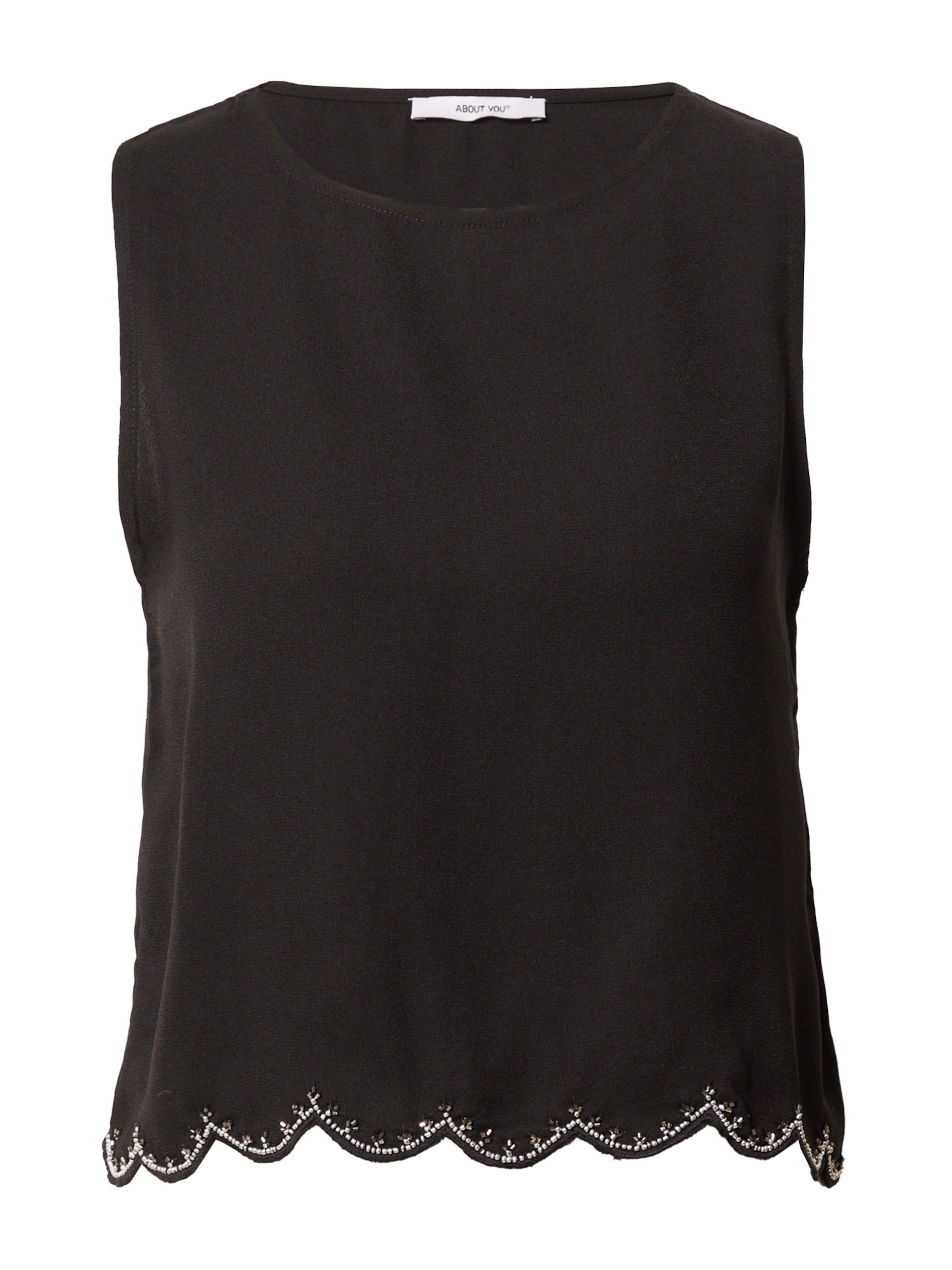 ABOUT YOU Top 'Dilara' in Black: front