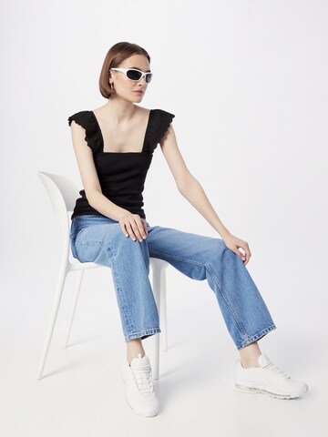 GAP Top 'EYELET' - fekete