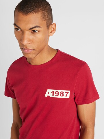 T-Shirt 'A1987' AÉROPOSTALE en rouge