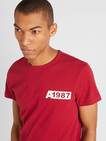 AÉROPOSTALE T-shirt 'A1987' i röd