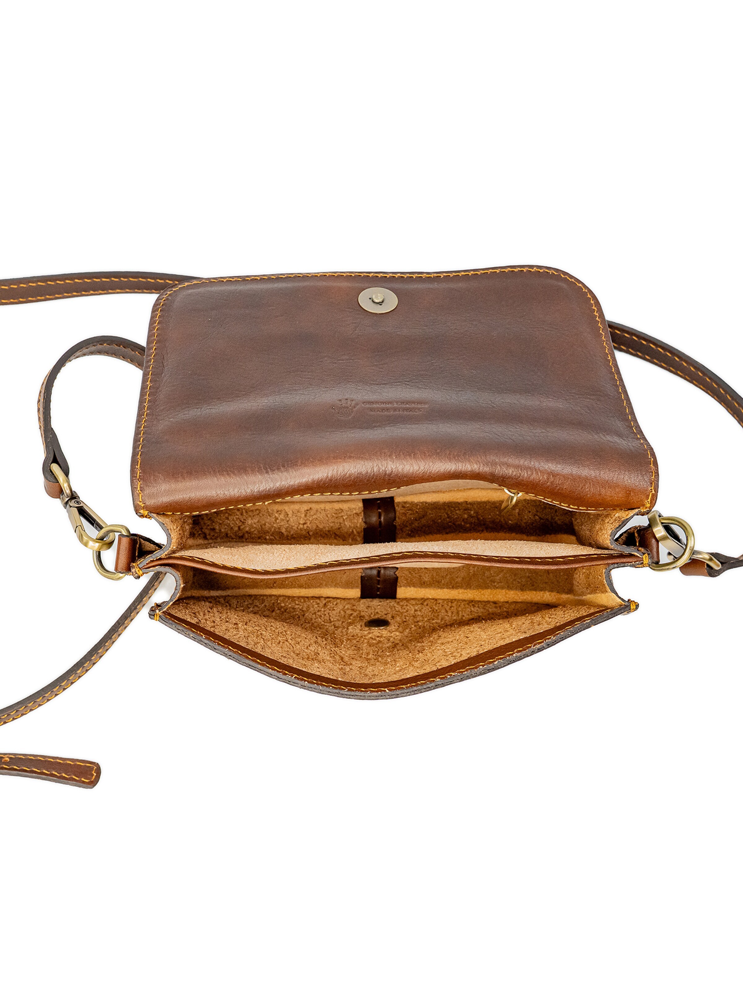 bupell Schultertasche 'Cinzia'‌‌‌‌‌‌‌‌‌ in Braun