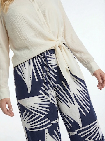 Guido Maria Kretschmer Curvy Широкий Штаны 'Lani' в Синий