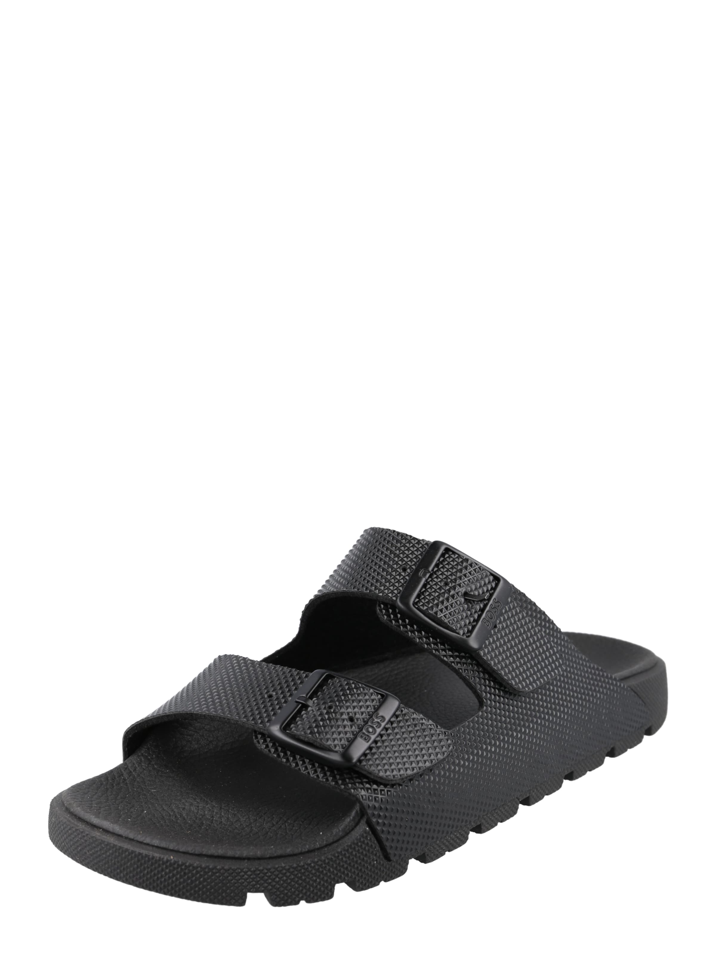 Männer Offene Schuhe BOSS Orange Pantolette in Schwarz - KE88179 Männer Offene Schuhe BOSS Orange Pantolette in Schwarz - KE88179