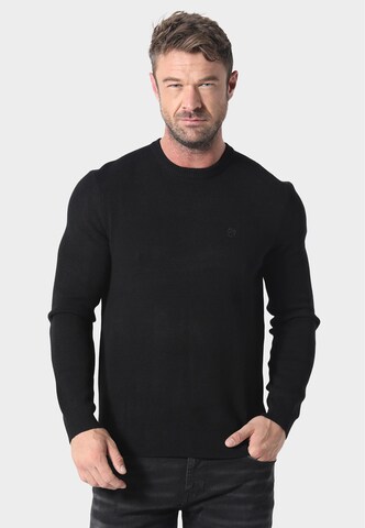 883Police Sweater 'Perth' in Black: front