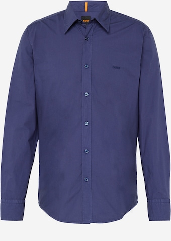 Coupe regular Chemise 'Relegant' BOSS Orange en bleu : devant