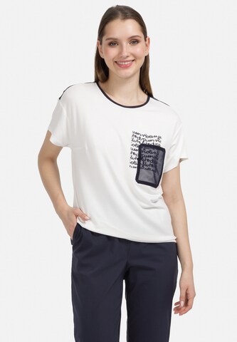 T-shirt HELMIDGE en blanc : devant