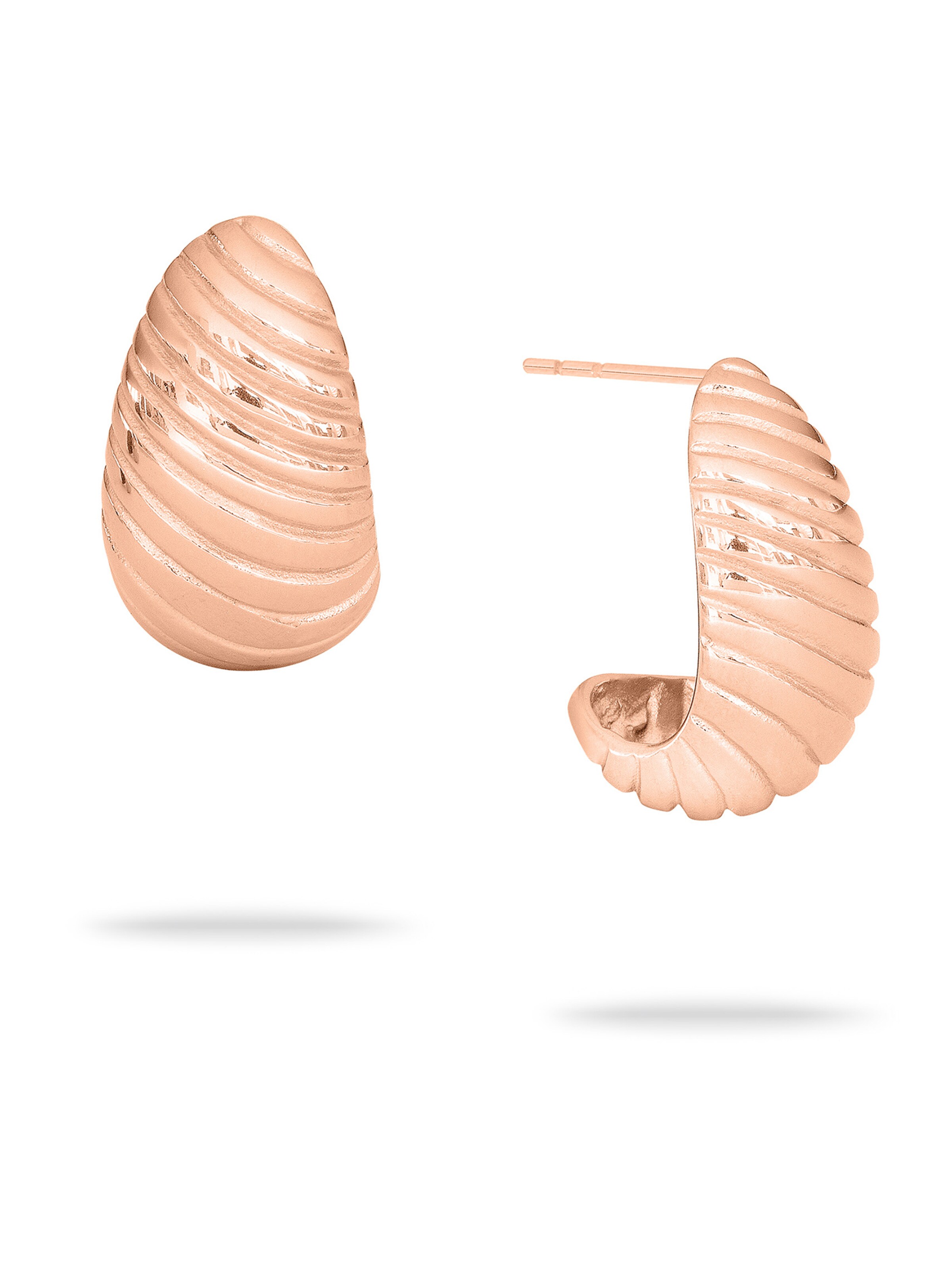 Echtzeit Earrings in Gold: front