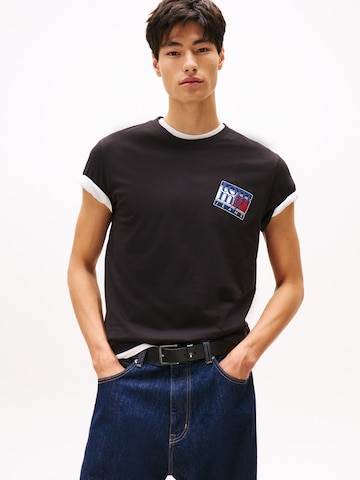 Tommy Jeans T-Shirt in Schwarz: Vorderseite