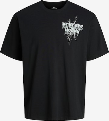 Tricou 'JOREaglerock Gallery' de la JACK & JONES pe negru: față