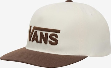 VANS Pet 'VANS DROP V LOGO SNAPBACK CAPPELLO' in Beige: voorkant