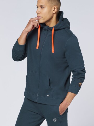 CHIEMSEE Zip-Up Hoodie in Blue