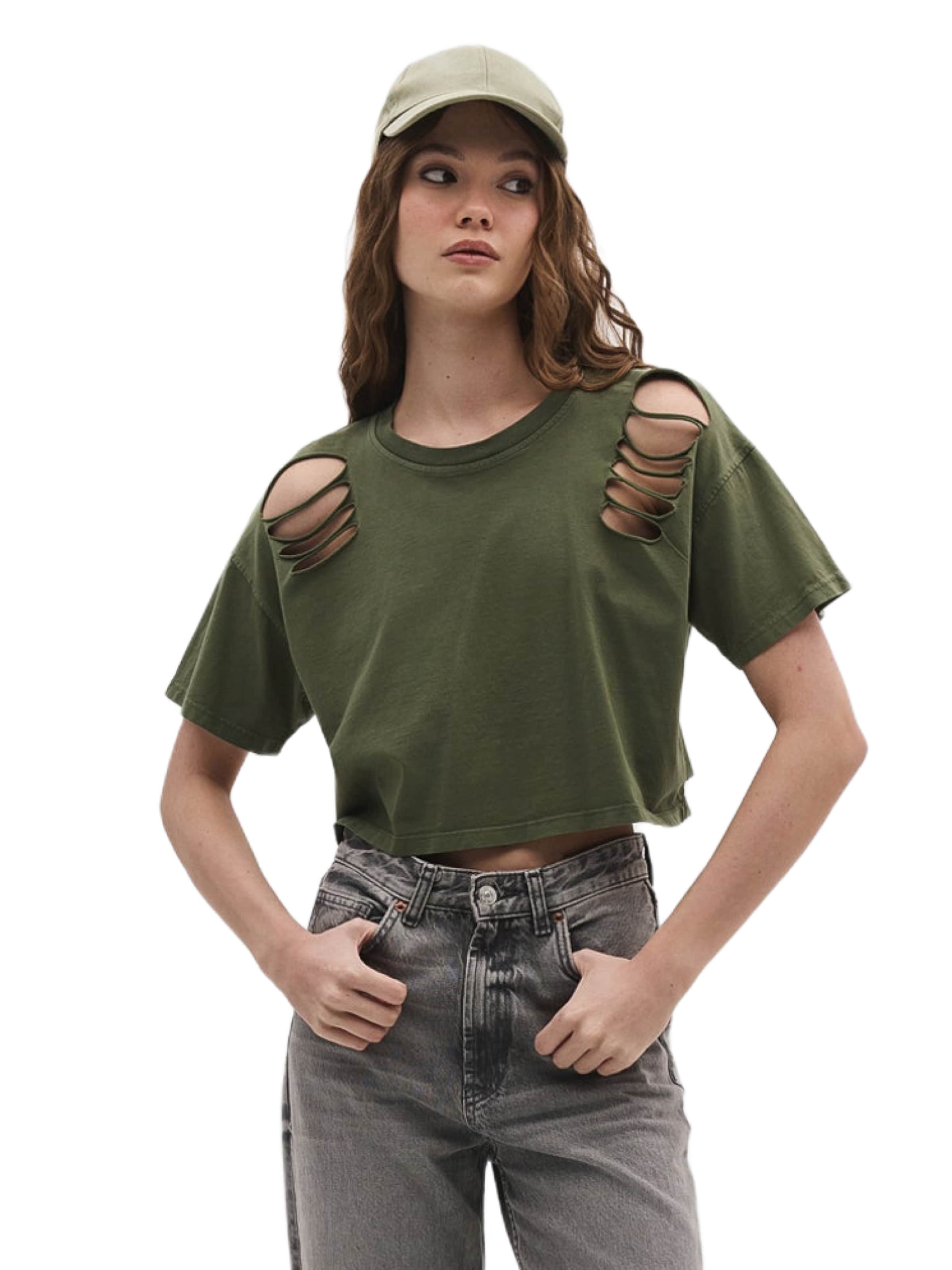 No Matter What Shirt in Groen: voorkant