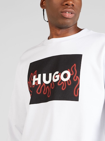 HUGO Red Sweatshirt 'Duragol' i hvit