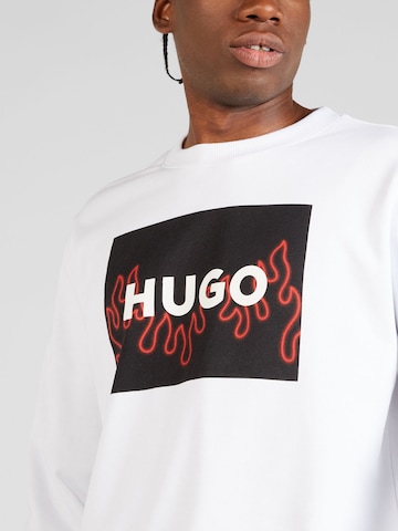 HUGO Sweatshirt 'Duragol' in Wit