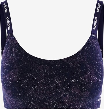 ADIDAS ORIGINALS Bustier BH ' Scoop Lounge Bra ' in Blauw: voorkant