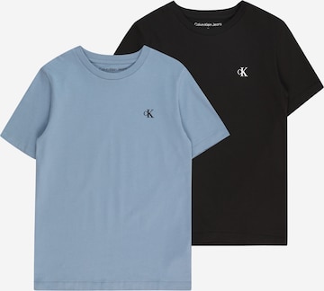 Regular T-Shirt Calvin Klein Jeans en bleu : devant