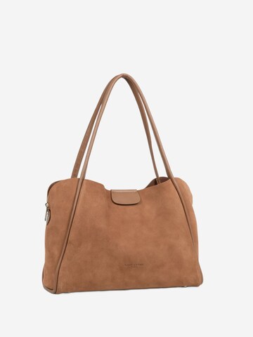 Cabas 'Lancaster Sac cabas épaule Aimantée L Suède Ida Moka' LANCASTER Paris en marron