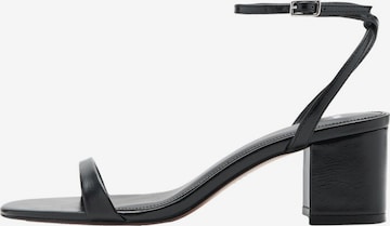 MANGO Strap Sandals 'Tica' in Black: front