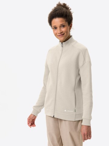 VAUDE Outdoorjacke in Beige: predná strana