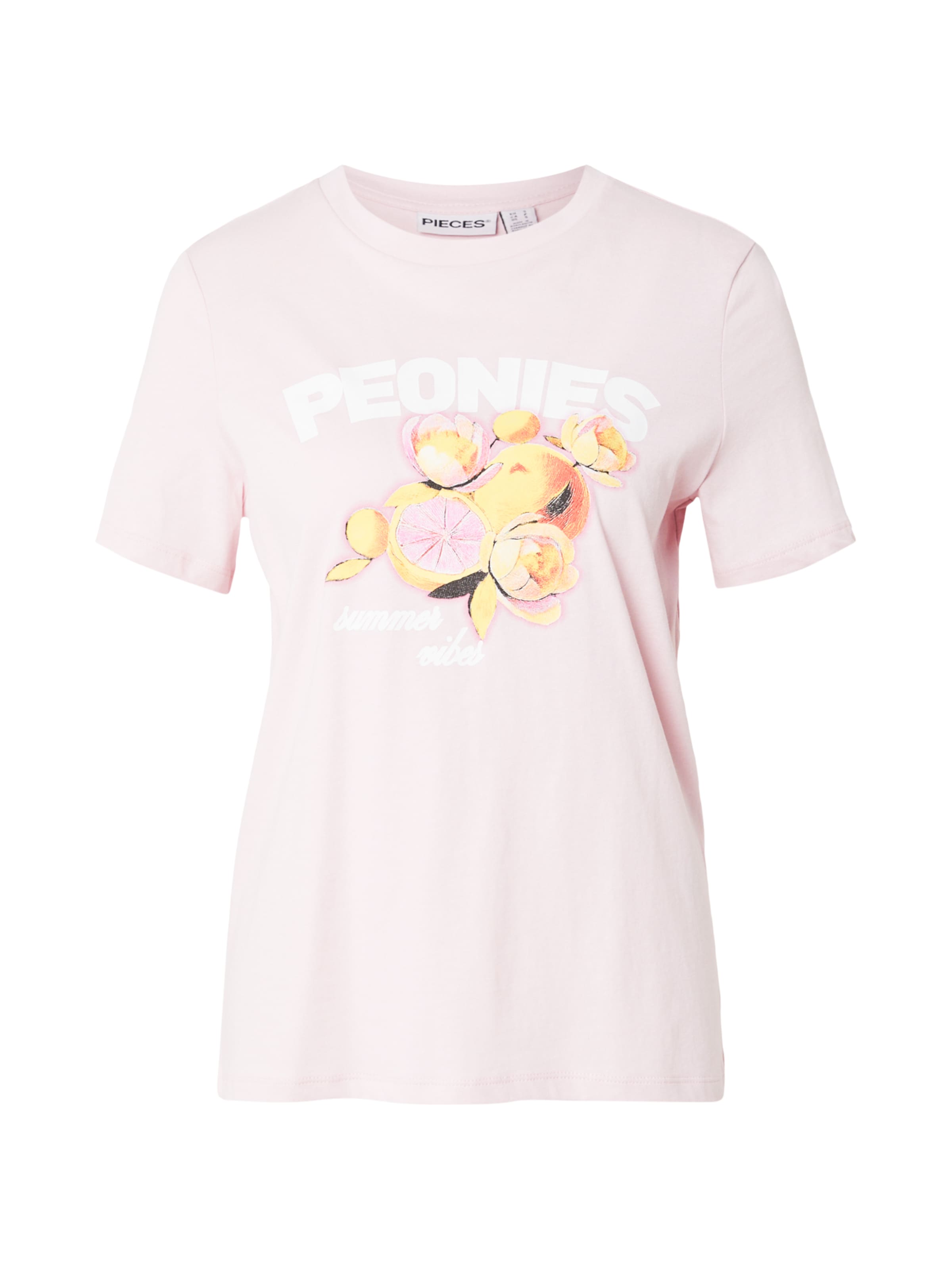 PIECES Μπλουζάκι 'PCBUDDY' σε ροζ: μπροστά