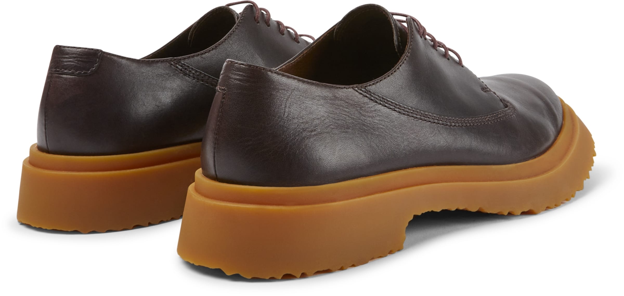 Chaussure à lacets ' Twins ' CAMPER en marron